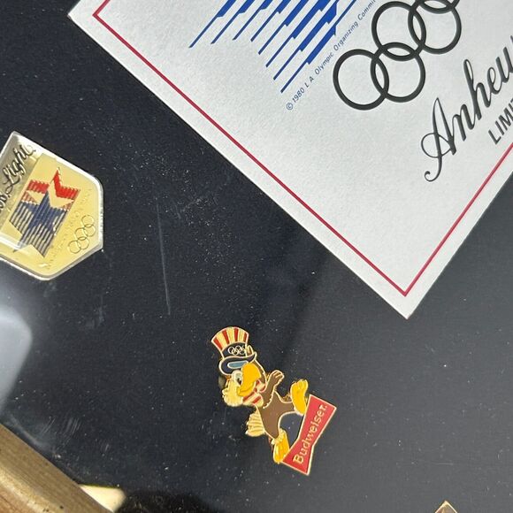Vintage 1984 Olympic Collector Set Lapel Pins Anheuser Busch Beer Los Angeles - Picture 10 of 15